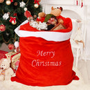 Christmas Santa Polyegster Sack, Merry Christmas Stocking Bag Xmas Accessories, Red