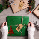 100 Pieces Blank Brown Kraft Paper Gift Tag with 20m Jute String Label Hanging Tag