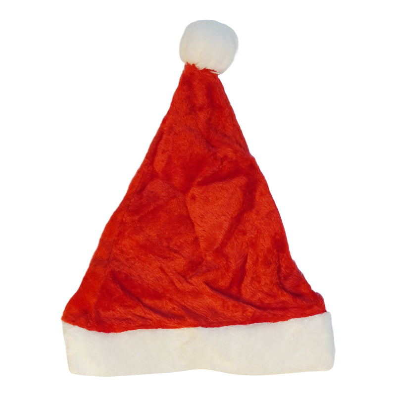 Christmas Red Santa Velvet Hat Xmas Fancy Dress Accessories for Xmas, New Year Festival