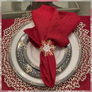 Christmas Snowflakes Napkin Rings with Diamante for Party Table DÃ©cor
