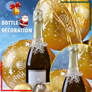 Diamante Christmas Napkin Rings Snowflakes Design Serviette Buckles