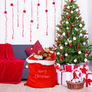 Christmas Santa Polyegster Sack, Merry Christmas Stocking Bag Xmas Accessories, Red