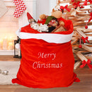 Christmas Santa Polyegster Sack, Merry Christmas Stocking Bag Xmas Accessories, Red