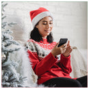 Chrsitams Santa Hat for Christmas, Red Velvet Xmas Hat