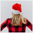 Xmas Santa Hat for Christmas, Red Velvet Xmas Hat
