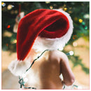 Xmas Santa Hat for Christmas, Red Velvet Xmas Hat