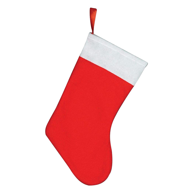 Christmas Stockings Red Felt Large Xmas Sock Hanging Bags, 38cm