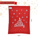 Large Sack Red Felt Xmas Santa Accessories Snowflake and Merry Christmas Printed Gifts Bag Stocking Toys Sweets