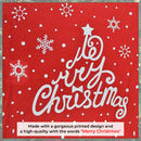 Large Sack Red Felt Xmas Santa Accessories Snowflake and Merry Christmas Printed Gifts Bag Stocking Toys Sweets