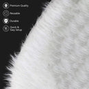 Velvet Christmas Tree Skirts Base Cover Mini Tree Skirt Mat for Small Xmas Tree Base - 100cm Christmas Tree Base Mat for Christmas Decorations at Homes