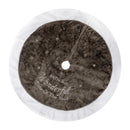 Velvet Christmas Tree Skirts Base Cover Mini Tree Skirt Mat for Small Xmas Tree Base - 100cm Christmas Tree Base Mat for Christmas Decorations at Homes