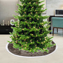 Velvet Christmas Tree Skirts Base Cover Mini Tree Skirt Mat for Small Xmas Tree Base - 100cm Christmas Tree Base Mat for Christmas Decorations at Homes