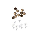 NEW Dome Studs - Pins Type - 8mm - Bronze - (Pack of 100)