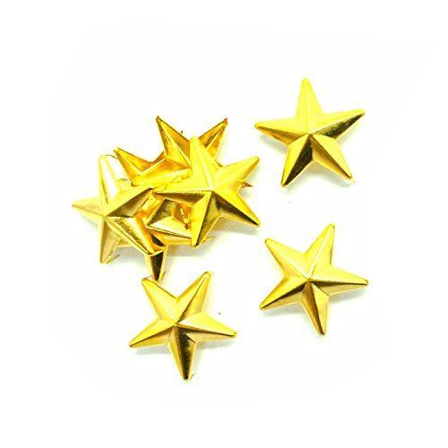 Star Studs - 28mm - Gold - (Pack of 25)