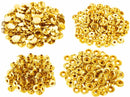 17mm Brass Large Press Studs 4 part - Gold (pack of 10) (201)