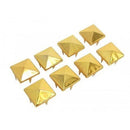 Pyramid Studs - 6mm - Gold - (Pack of 50)