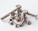 10x10mm Silver Chicago Screwback Studs - Pack of 10