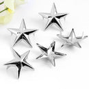 20mm Star Studs - Silver - (Pack of 50)