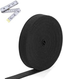 Flat Elastic for Sewing, Replacement, Beading, Knitting, Strapping, Banding and DIY Crafts - Black - 32mm Wide x 5 Metres