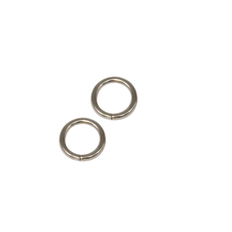 25mm Silver Non Welded "O" Rings - Iron - 10pcs