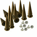 100 x 10x29mm Bronze Long Brass Pin Studs (6054