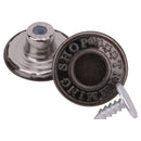 20mm Gunmetal Trimming Shop Printed Closed Version Jean Buttons - 10pcs