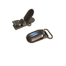 2.5cm Gunmetal Black Dummy Clips Suspender Buckle - Pack of 1