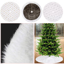 Velvet Christmas Tree Skirts Base Cover Mini Tree Skirt Mat for Small Xmas Tree Base - 100cm Christmas Tree Base Mat for Christmas Decorations at Homes