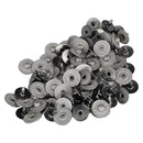 9.5mm Matt Silver Hat Rivets Jean Corner Buttons - 10pcs