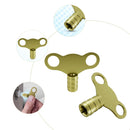 Solid Brass 5mm Universal Radiator Bleed Key, Heavy Duty Valve Clock Key for Air Venting and Bleeding UK Radiators, Easy-to-Use Plumbing Tool for Central Heating Systems