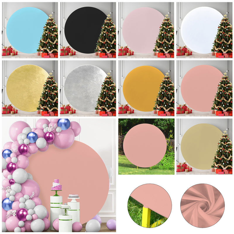 Round Polyester Spandex Arch Stand Backdrop Cover Garden Arbors Cover