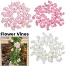 Artificial Silk Rose Flower Cherry Blossom Garland Vines, 144 Head, 180cm