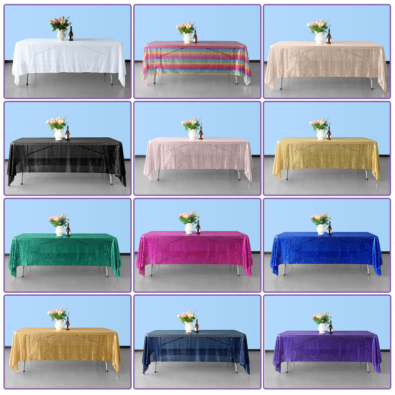 Premuim Quality Square Rectangle Tablecloth - Assorted Colours & Sizes