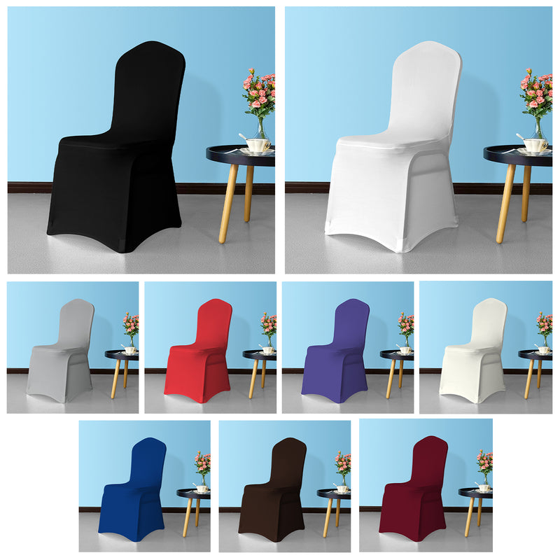 Front Flat Spandex Chair Cover for Wedding Decoration