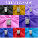Wider Chair Bows Sash Band with Slider Buckle, Stretchy Fabric Chair Band Sash, Elastic Chair Band for Chairs Decor