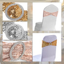 Sequin Chair Band with Slider Buckle Stretchy Chair Band Sash