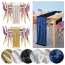 Crushed Velvet Table Runner, 33cm x 274cm