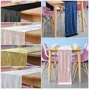 Crushed Velvet Table Runner, 33cm x 274cm