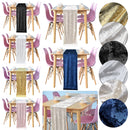 Crushed Velvet Table Runner, 33cm x 274cm