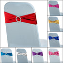 Shiny Chair Band with Slider Buckle Synthetic Fabric Elastic Sash