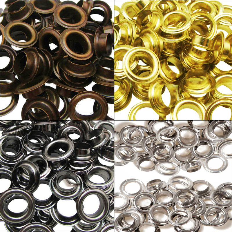 2mm Brass Eyelets, Durable & Rust-Proof Grommets - 100pcs