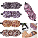3D Contoured Leopard Printed Eye Mask for Sleeping, Blindfold Sleep Mask with Adjustable Strap