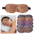 3D Contoured Leopard Printed Eye Mask for Sleeping, Blindfold Sleep Mask with Adjustable Strap