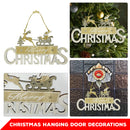 Christmas Hanging Display Signs Xmas Party Decor Plaque Wooden Bauble Gift for Homes, Shops, Offices, Restaurant, Trees, Windows, Walls, Entrances