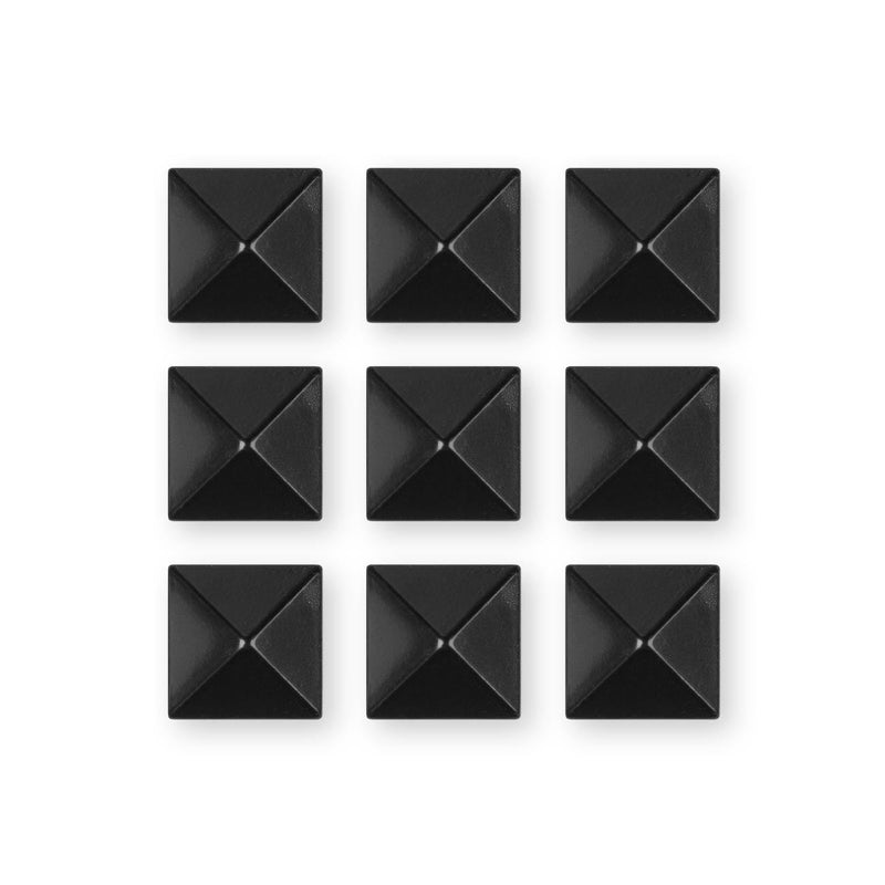 Pyramid Studs in Black colour (not gun metal)