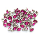 Diamante Rivets - 8mm - Hot Pink - A8