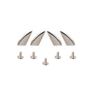 Screwback studs - 11x23mm - Nail-Shaped - Silver - pack of 10
