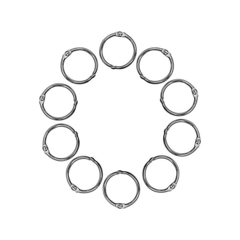 20mm Sliver O Shaped Split Ring - Pack of 10