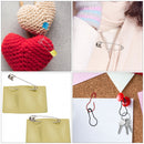 100pcs Assorted Colour Safety Pins Box, Plastic Head Diaper Metal Pins for Baby Nappy, Fastening Securing Clothing, Crafting