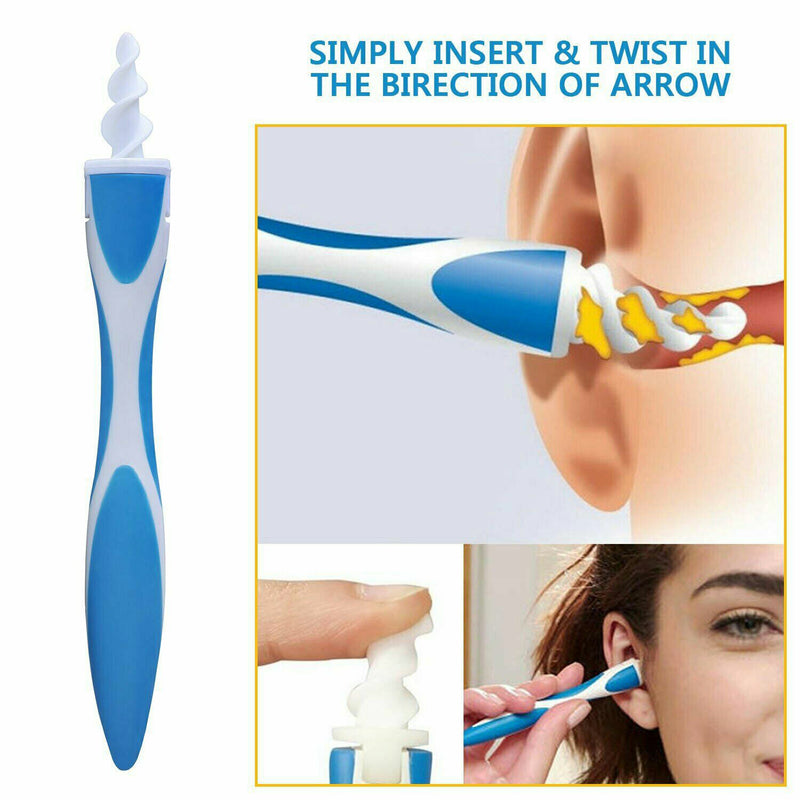 Silicone Soft & Flexible Ear Wax Remover with 16pcs Washable Tips